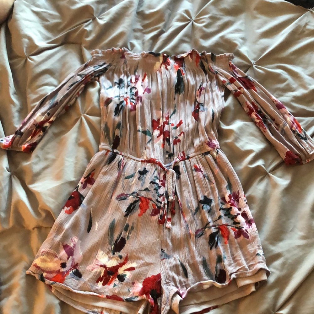 Marshalls off shoulder strapless romper
